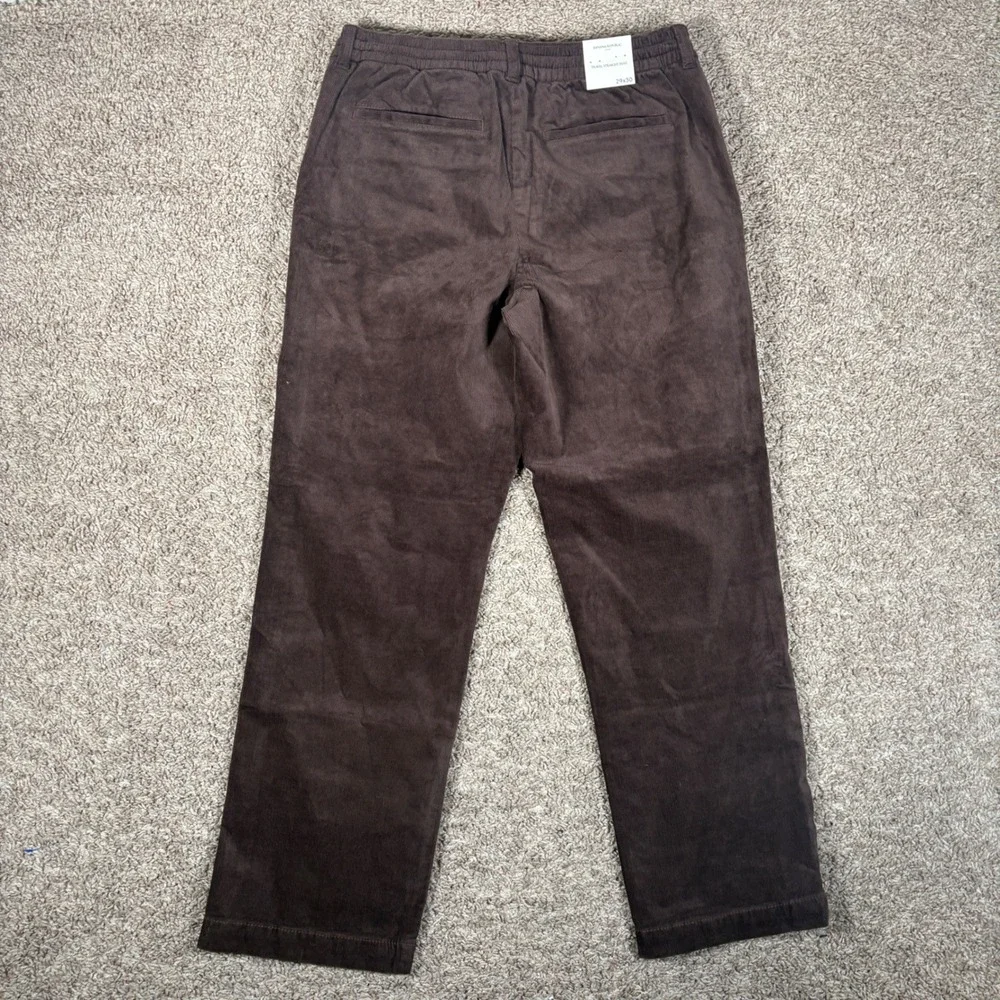 Banana‎ Republic Mens Travel Straight Corduroy Pants Brown 29x30 NEW